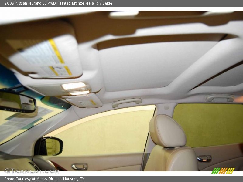 Tinted Bronze Metallic / Beige 2009 Nissan Murano LE AWD