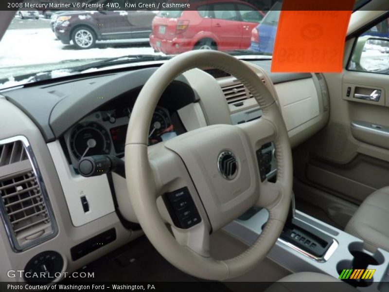 Kiwi Green / Cashmere 2008 Mercury Mariner V6 Premier 4WD