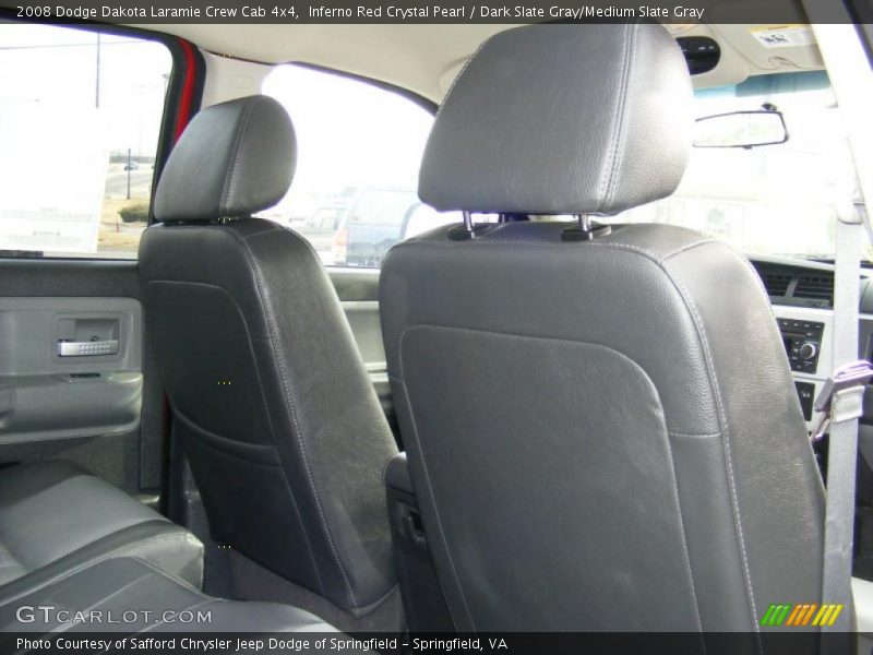 Inferno Red Crystal Pearl / Dark Slate Gray/Medium Slate Gray 2008 Dodge Dakota Laramie Crew Cab 4x4