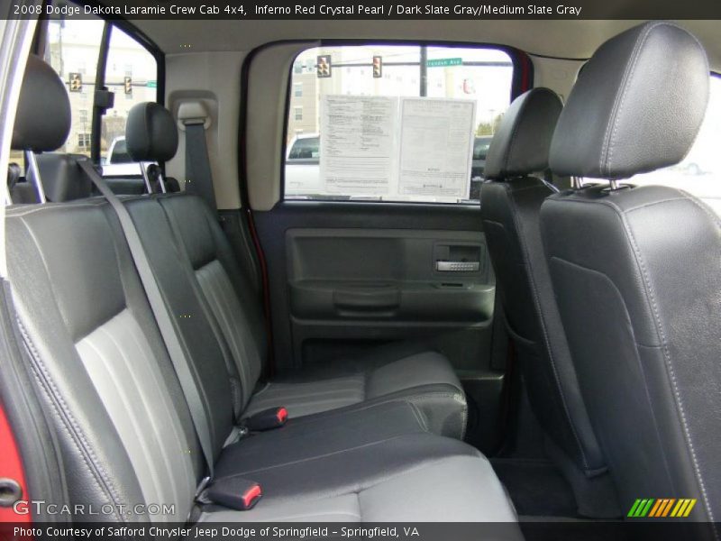Inferno Red Crystal Pearl / Dark Slate Gray/Medium Slate Gray 2008 Dodge Dakota Laramie Crew Cab 4x4