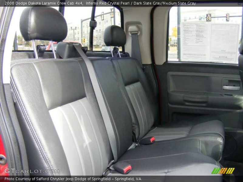 Inferno Red Crystal Pearl / Dark Slate Gray/Medium Slate Gray 2008 Dodge Dakota Laramie Crew Cab 4x4