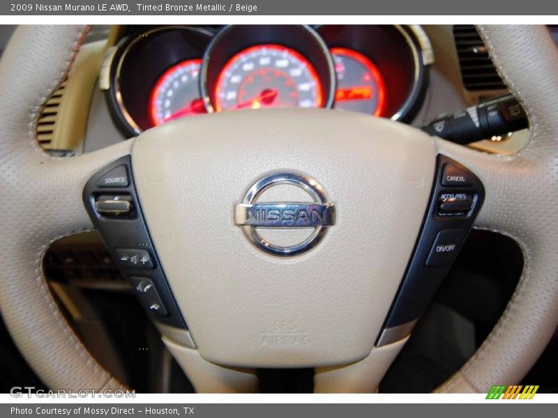 Tinted Bronze Metallic / Beige 2009 Nissan Murano LE AWD