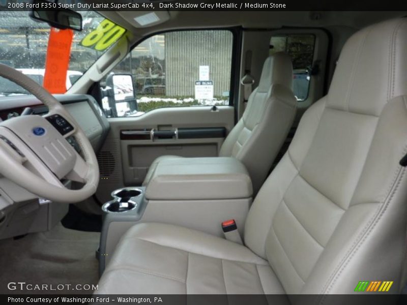  2008 F350 Super Duty Lariat SuperCab 4x4 Medium Stone Interior