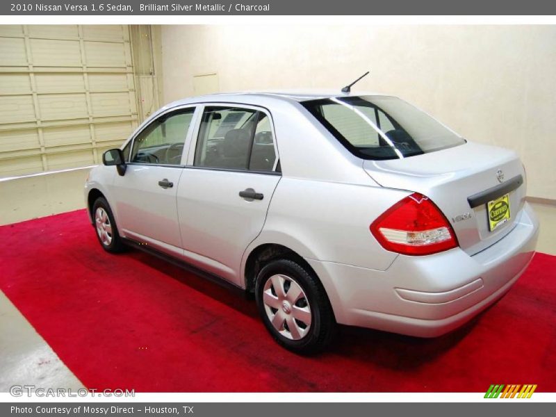 Brilliant Silver Metallic / Charcoal 2010 Nissan Versa 1.6 Sedan