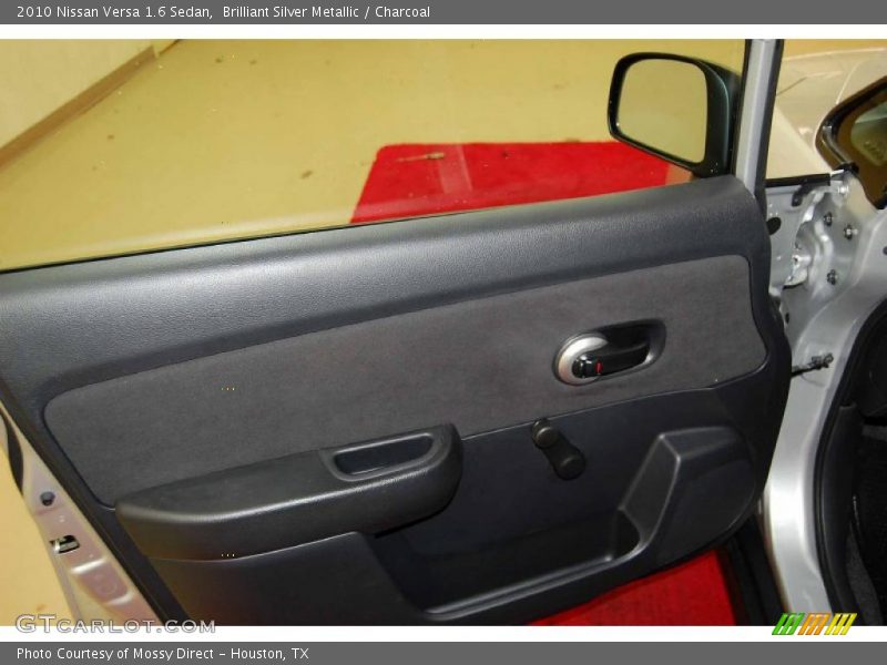 Brilliant Silver Metallic / Charcoal 2010 Nissan Versa 1.6 Sedan