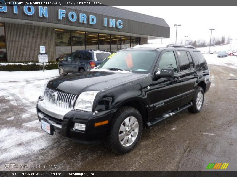 Black / Charcoal Black 2008 Mercury Mountaineer AWD