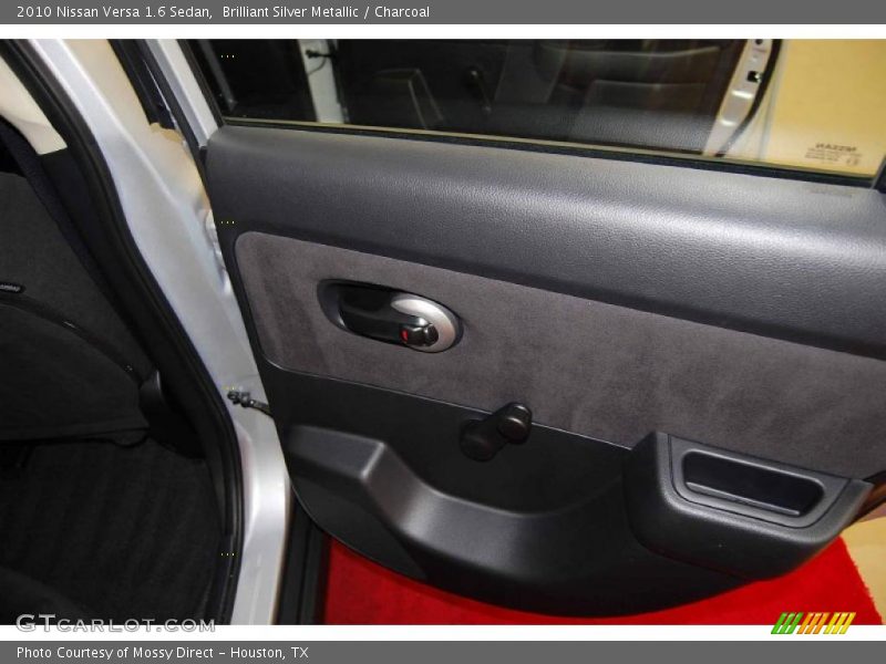 Brilliant Silver Metallic / Charcoal 2010 Nissan Versa 1.6 Sedan