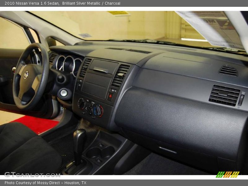 Brilliant Silver Metallic / Charcoal 2010 Nissan Versa 1.6 Sedan