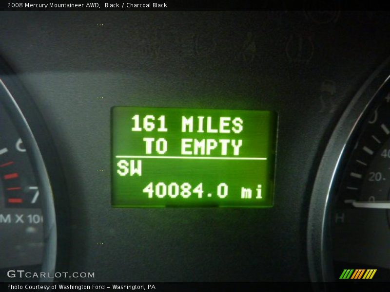 Black / Charcoal Black 2008 Mercury Mountaineer AWD