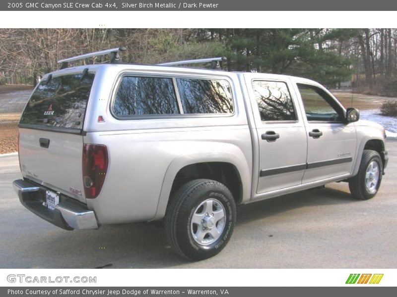 Silver Birch Metallic / Dark Pewter 2005 GMC Canyon SLE Crew Cab 4x4