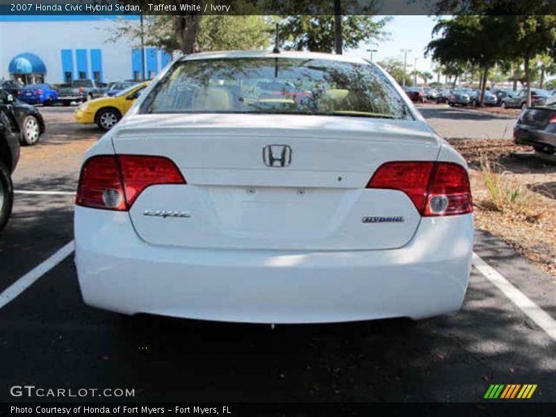Taffeta White / Ivory 2007 Honda Civic Hybrid Sedan