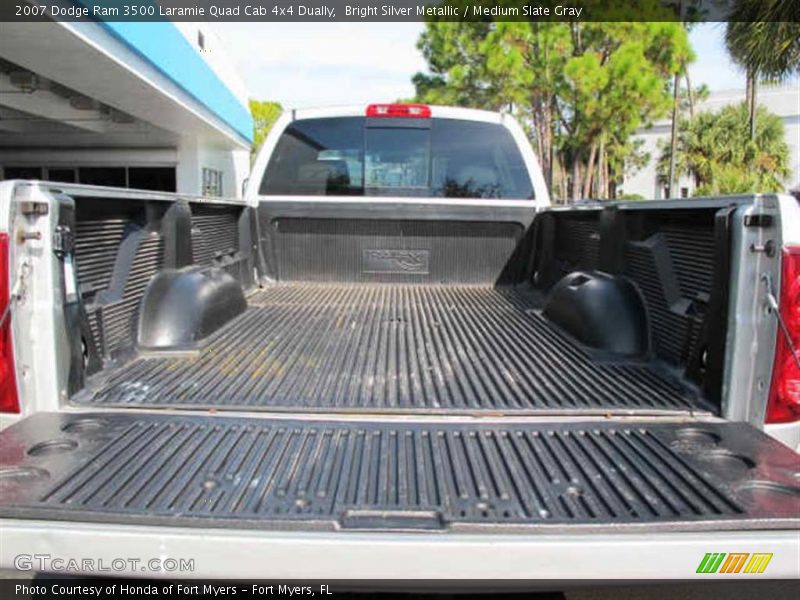 Bright Silver Metallic / Medium Slate Gray 2007 Dodge Ram 3500 Laramie Quad Cab 4x4 Dually