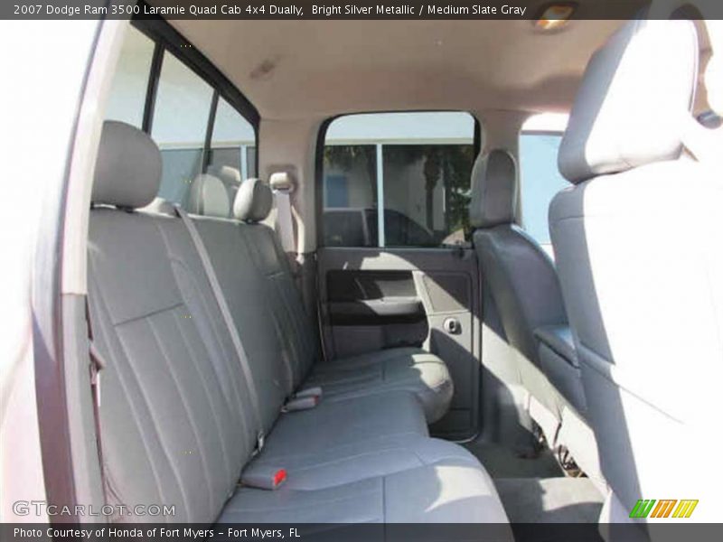 Bright Silver Metallic / Medium Slate Gray 2007 Dodge Ram 3500 Laramie Quad Cab 4x4 Dually
