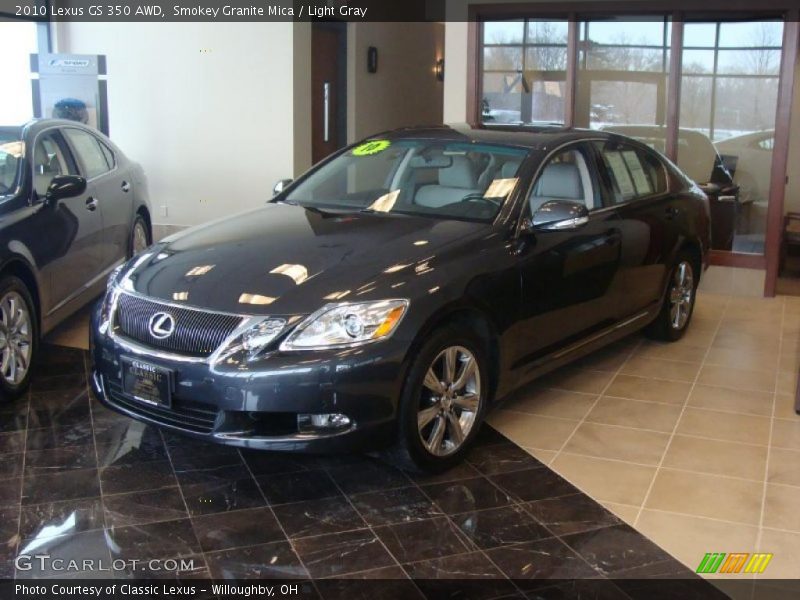 Smokey Granite Mica / Light Gray 2010 Lexus GS 350 AWD