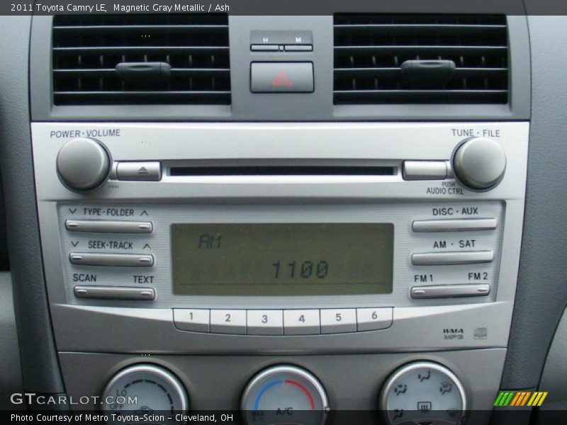 Magnetic Gray Metallic / Ash 2011 Toyota Camry LE