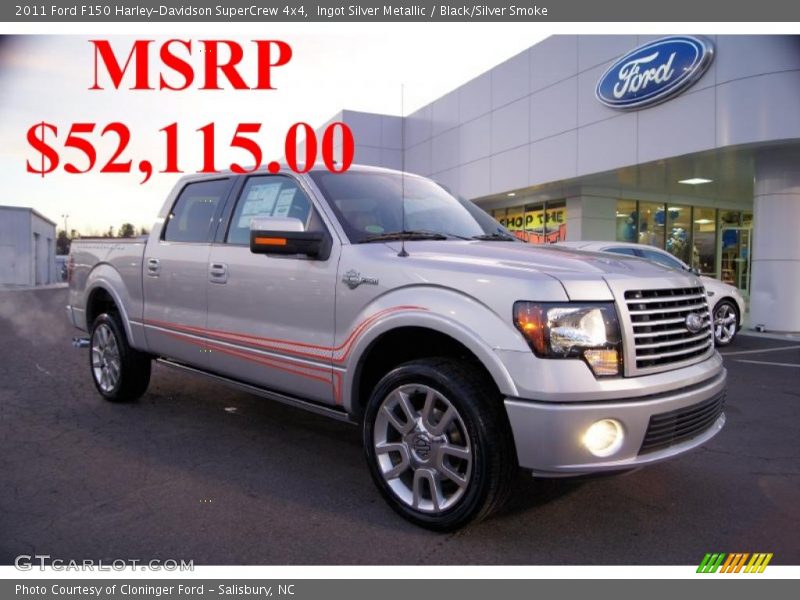 Ingot Silver Metallic / Black/Silver Smoke 2011 Ford F150 Harley-Davidson SuperCrew 4x4