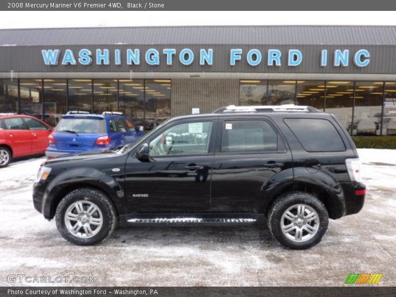 Black / Stone 2008 Mercury Mariner V6 Premier 4WD