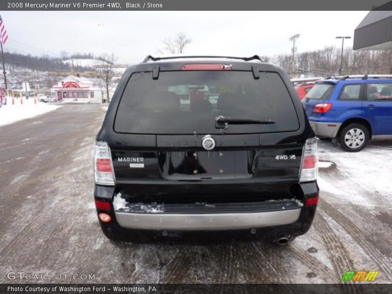 Black / Stone 2008 Mercury Mariner V6 Premier 4WD