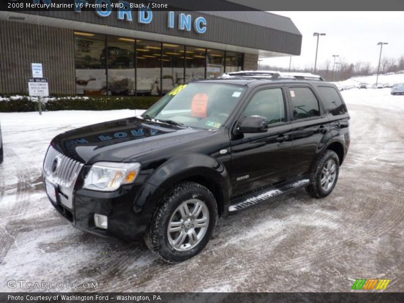 Black / Stone 2008 Mercury Mariner V6 Premier 4WD