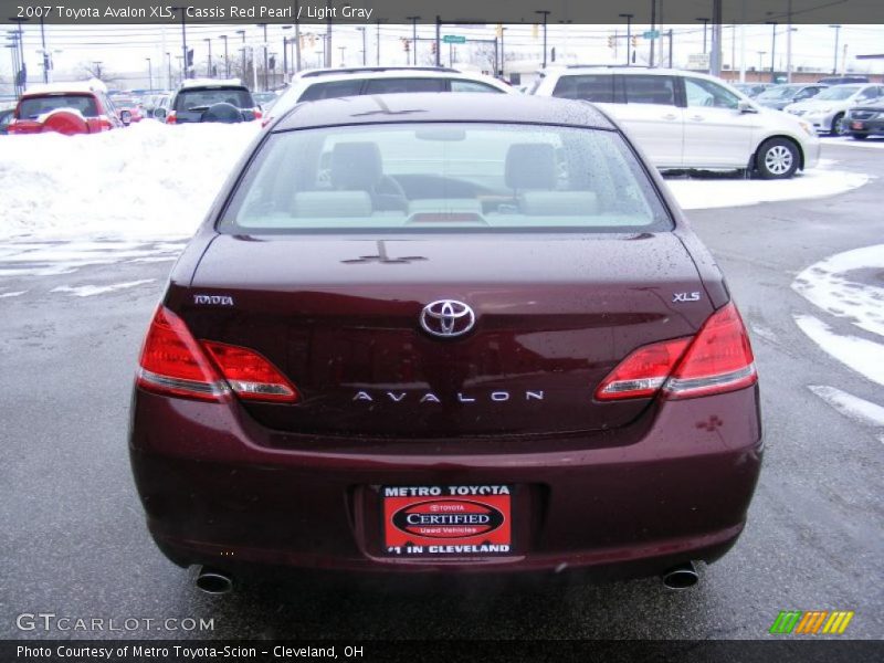 Cassis Red Pearl / Light Gray 2007 Toyota Avalon XLS