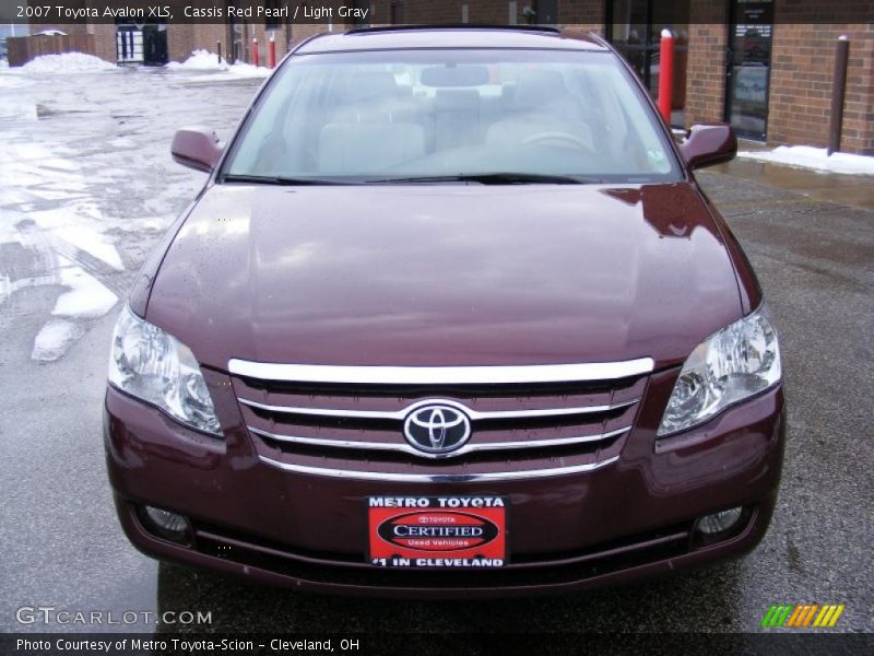 Cassis Red Pearl / Light Gray 2007 Toyota Avalon XLS
