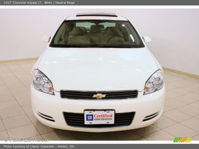 White / Neutral Beige 2007 Chevrolet Impala LT
