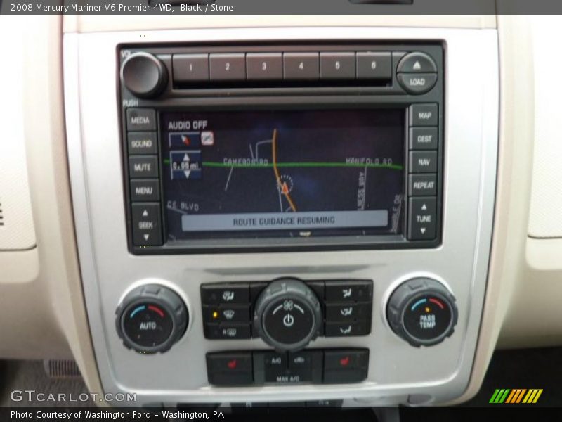 Black / Stone 2008 Mercury Mariner V6 Premier 4WD