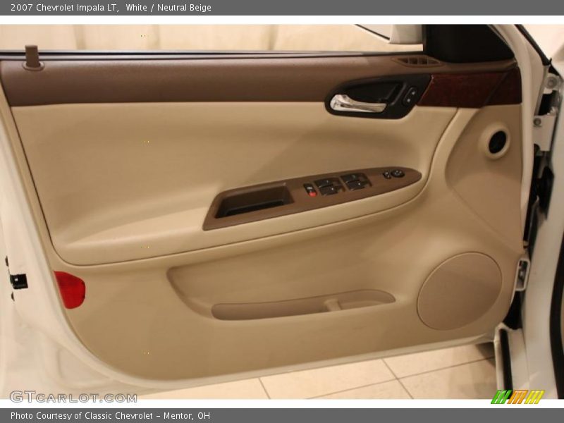 White / Neutral Beige 2007 Chevrolet Impala LT