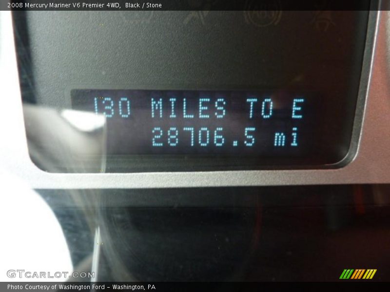 Black / Stone 2008 Mercury Mariner V6 Premier 4WD