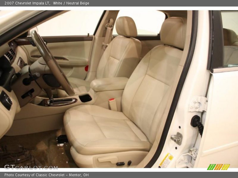 White / Neutral Beige 2007 Chevrolet Impala LT