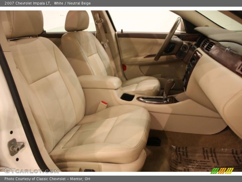 White / Neutral Beige 2007 Chevrolet Impala LT