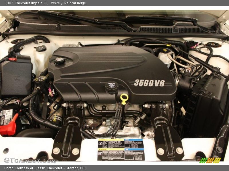 White / Neutral Beige 2007 Chevrolet Impala LT