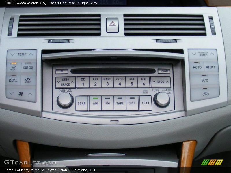Cassis Red Pearl / Light Gray 2007 Toyota Avalon XLS
