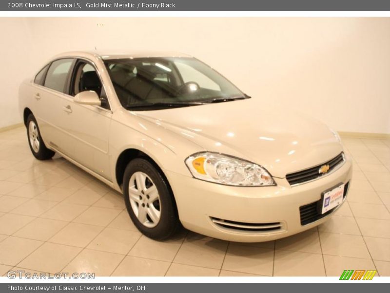 Gold Mist Metallic / Ebony Black 2008 Chevrolet Impala LS