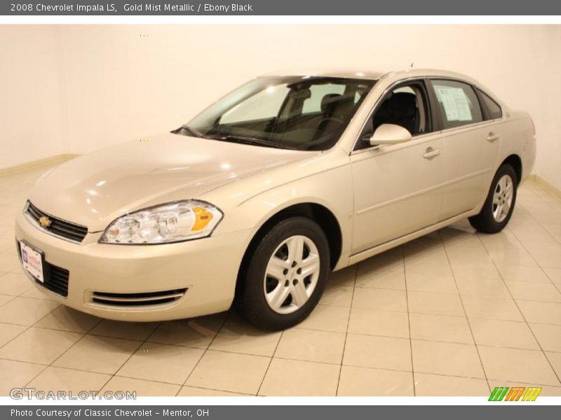 Gold Mist Metallic / Ebony Black 2008 Chevrolet Impala LS