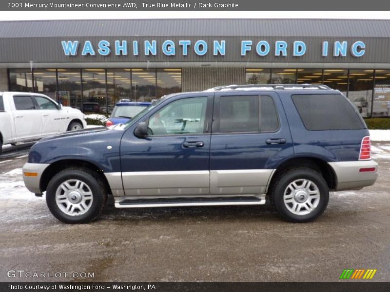 True Blue Metallic / Dark Graphite 2003 Mercury Mountaineer Convenience AWD