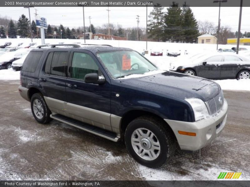 True Blue Metallic / Dark Graphite 2003 Mercury Mountaineer Convenience AWD