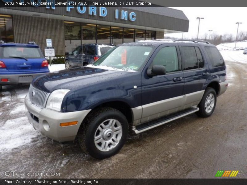 True Blue Metallic / Dark Graphite 2003 Mercury Mountaineer Convenience AWD