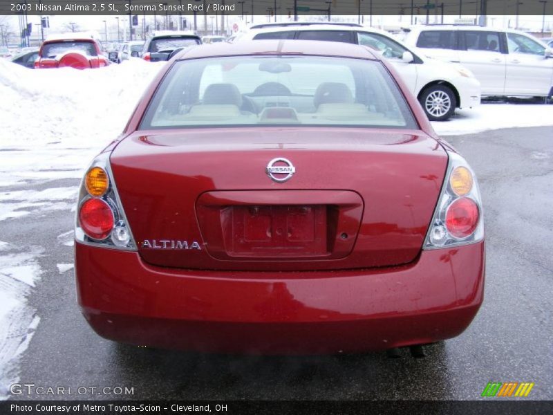 Sonoma Sunset Red / Blond 2003 Nissan Altima 2.5 SL
