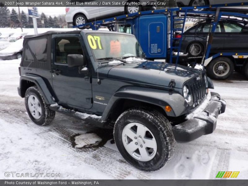 Steel Blue Metallic / Dark Slate Gray/Medium Slate Gray 2007 Jeep Wrangler Sahara 4x4
