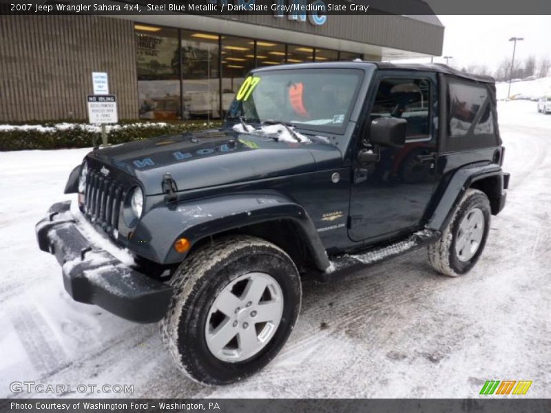 Steel Blue Metallic / Dark Slate Gray/Medium Slate Gray 2007 Jeep Wrangler Sahara 4x4