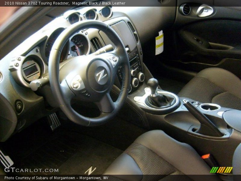 Magnetic Black / Black Leather 2010 Nissan 370Z Touring Roadster