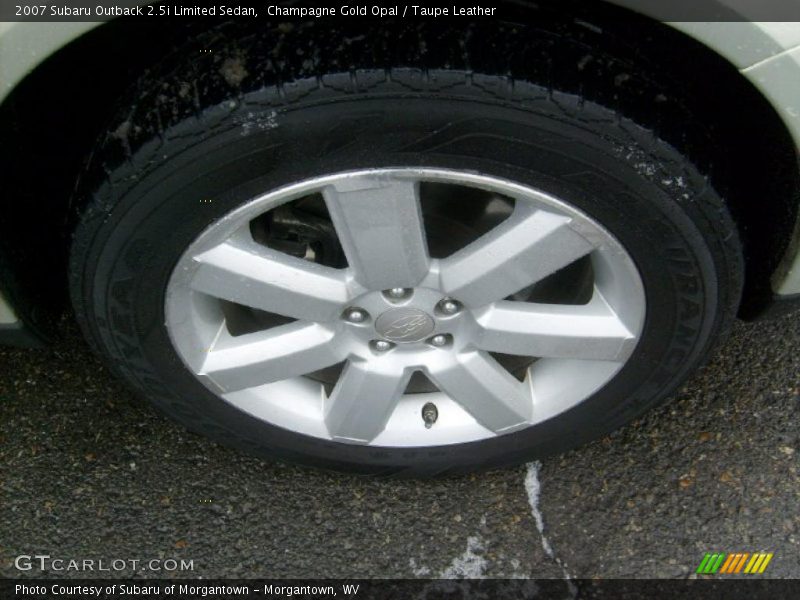 Champagne Gold Opal / Taupe Leather 2007 Subaru Outback 2.5i Limited Sedan