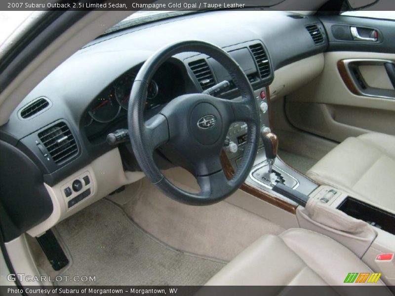  2007 Outback 2.5i Limited Sedan Taupe Leather Interior
