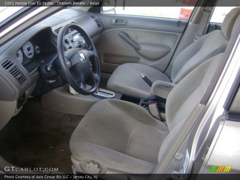  2001 Civic EX Sedan Beige Interior