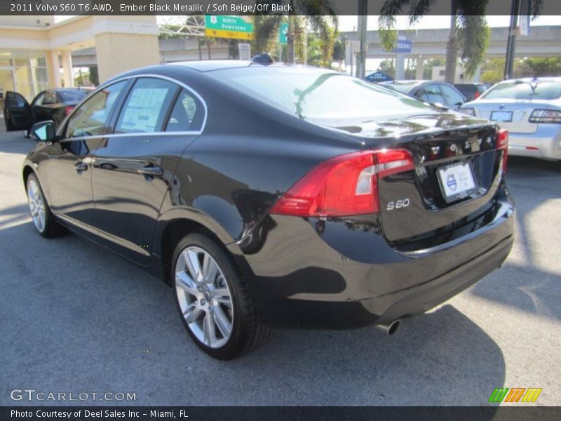 Ember Black Metallic / Soft Beige/Off Black 2011 Volvo S60 T6 AWD