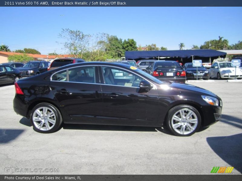 Ember Black Metallic / Soft Beige/Off Black 2011 Volvo S60 T6 AWD