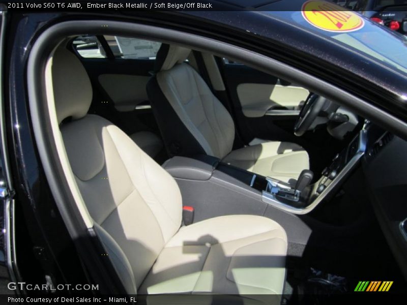 Ember Black Metallic / Soft Beige/Off Black 2011 Volvo S60 T6 AWD