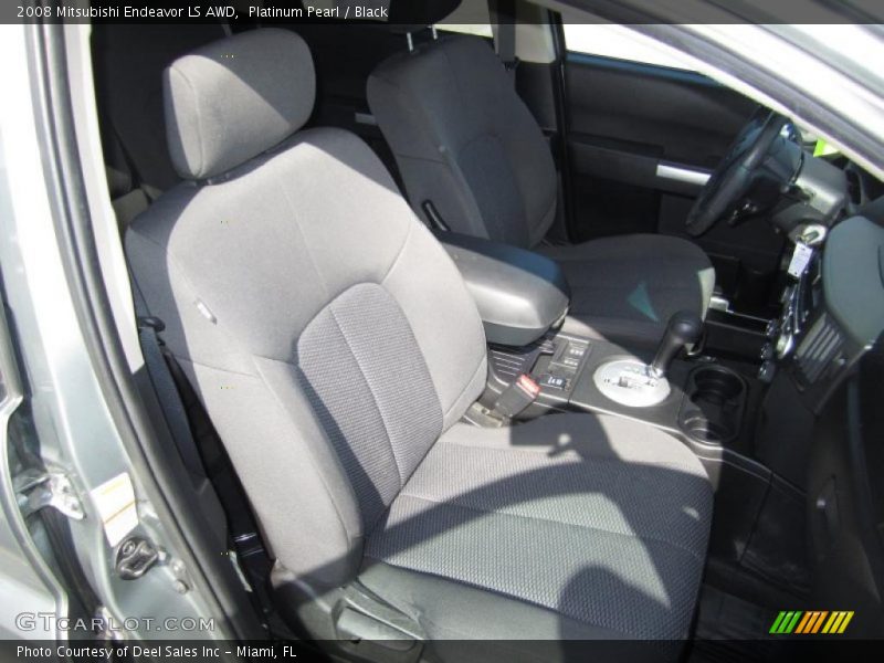 Platinum Pearl / Black 2008 Mitsubishi Endeavor LS AWD