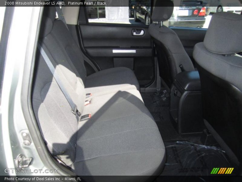 Platinum Pearl / Black 2008 Mitsubishi Endeavor LS AWD